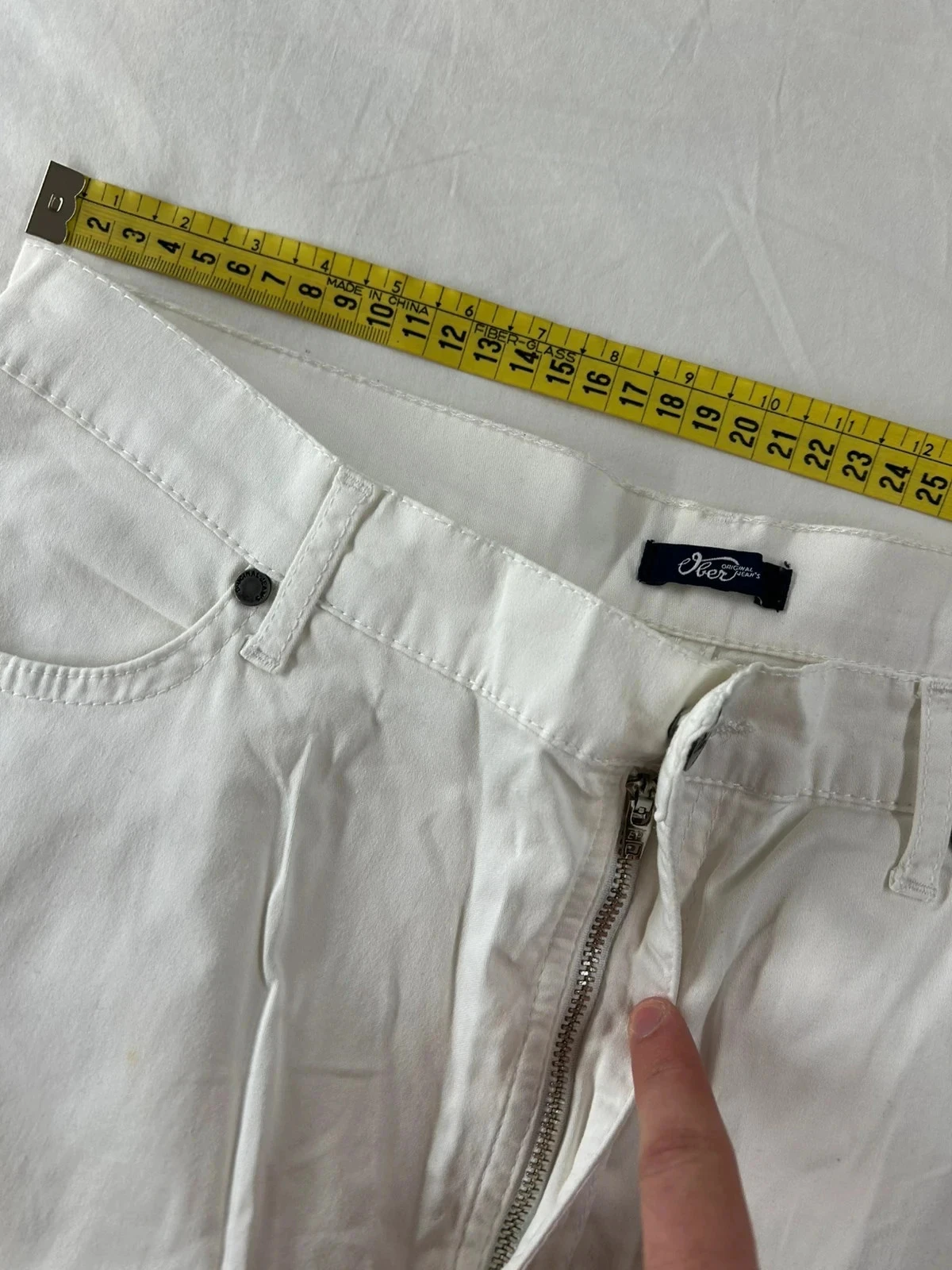 Witte slim fit jeans van Ober – photo 7